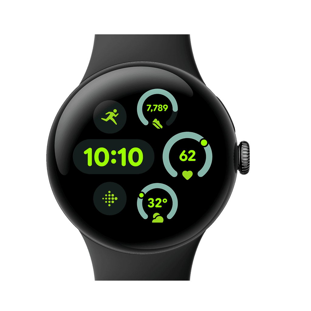 Google Pixel Watch 3 41mm Matte Black Aluminium Case