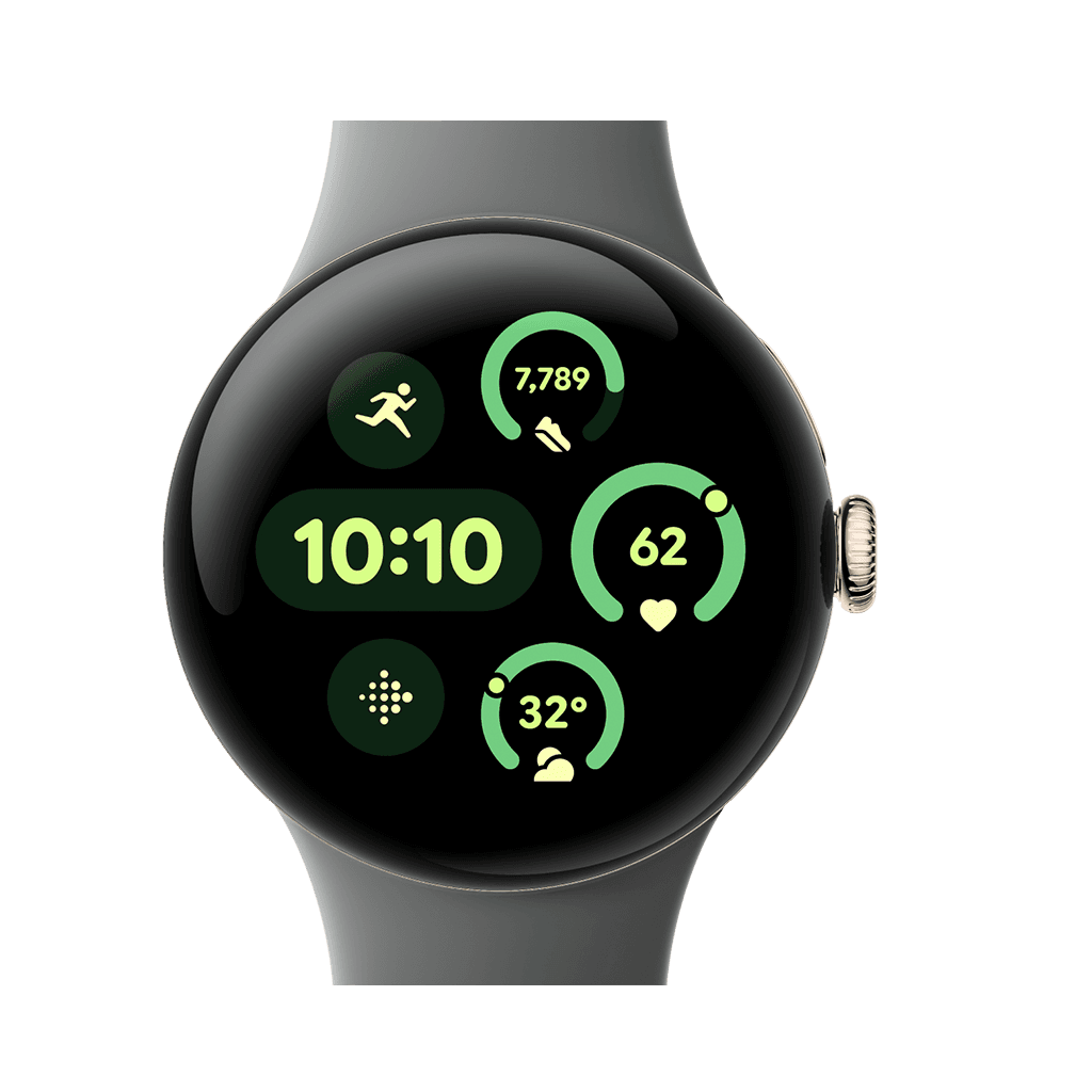 Google Pixel Watch 3 41mm Champagne Gold Aluminium Case